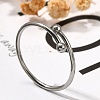 304 Stainless Steel Open Cuff Rings for Women RJEW-F170-03P-03-1