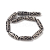 Tibetan Style 3-Eye dZi Beads Strands TDZI-G012-33-2