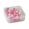 70Pcs Rubberized Style Acrylic Beads MACR-FS0001-71B-6