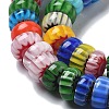 Handmade Millefiori Lampwork Beads Strands LAMP-F035-05-3