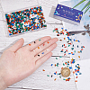 1000pcs 10 Colors Opaque Acrylic Slide Charms OACR-SC0001-37A-3