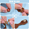 Cowhide Leather Spacer Beads FIND-CA0011-34-4