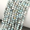 Natural Larimar Beads Strands G-F785-B01-01A-1