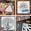 Large Plastic Reusable Drawing Painting Stencils Templates DIY-WH0172-576-4