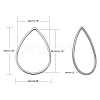 Tarnish Resistant 304 Stainless Steel Linking Rings LS-STAS-T047-16C-2
