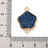 Natural Lapis Lazuli Flower Connector Charms KK-U042-17G-05-3