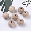 Natural Beech Wood Beads LS-WOOD-T020-01D-5