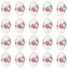 20Pcs Handmade Foil Glass Lampwork Beads LAMP-PA0001-63A-1