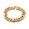 Ion Plating(IP) 304 Stainless Steel Coffee Bean Link Chain Bracelet for Men Women BJEW-E009-19G-02-1