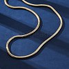 Brass Snake Chain Necklaces for Women NJEW-D302-72G-3