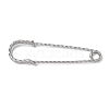304 Stainless Steel Safety Pins Brooch Findings STAS-C181-01A-G-3