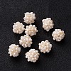 Round Handmad Natural Pearl Woven Beads PEAR-J002-01-2