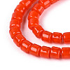 Opaque Solid Color Glass Beads Strands GLAA-N065-4x4mm-C04-3