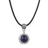 Lapis Lazuli Necklaces NJEW-MZ00027-02-1