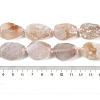 Natural Cherry Blossom Agate Beads Strands G-NH0010-H02-01-5