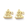 Brass Micro Pave Cubic Zirconia Pendants KK-U049-04G-05-1