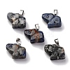 Natural Sodalite Pendants G-B127-05P-10-1