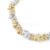 Two Tone Alloy Irregular Twist Beaded Necklaces for Women NJEW-Z043-01PG-02-3