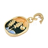 Brass Enamel Pendants KK-P283-26G-2