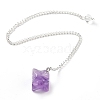 Natural Amethyst Pendant Dowsing Pendulums G-Q016-04C-2