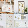 8 Sheets 8 Styles PVC Waterproof Wall Stickers DIY-WH0345-181-6