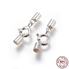 925 Sterling Silver Spring Ring Clasps STER-G019-D-08S-2