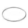 304 Stainless Steel Simple Plain Bangle for Women BJEW-F461-01B-P-1