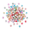 180Pcs 9 Colors Two Tone Transparent Crackle Glass Beads Strands GLAA-TA0001-97-3