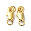 Brass Lobster Claw Clasps X-KK-P249-05B-G-1