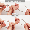 30Pcs Stainless Steel Loose Leaf Book Binder Hinged Rings FIND-BBC0002-24-6