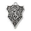 Alloy with Enamel Pendants PALLOY-D290-07AS-1