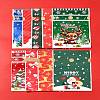 18Pcs 9 Styles Christmas Theme Plastic Packing Pouches Drawstring Bags ABAG-FS0001-04-9