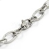 Fashionable 304 Stainless Steel Engraved Vine Mother-son Chain Bracelets STAS-A028-B101-3