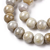 Ombre Effect Dyed Crackle Glass Beads X1-GLAA-T031-10mm-01V-3