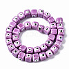 Handmade Porcelain Ceramic Beads Strands PORC-T006-01F-2