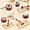Brass Wax Seal Stamps with Rosewood Handle AJEW-WH0412-0101-3