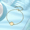 304 Stainless Steel Round Cabochon Setting Bracelets BJEW-JB11091-01-2