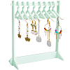 CRASPIRE 1 Set Coat Hanger Shaped Acrylic Earring Display Stands EDIS-CP0001-15B-1