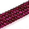 Crackle Glass Beads Strands X-CCG-Q002-6mm-08-1