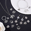 110Pcs 11 Styles Alloy Pendant Rhinestone Settings FIND-GA0006-99AS-4