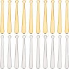 20Pcs 2 Colors 201 Stainless Steel Pendants STAS-UN0033-07-1