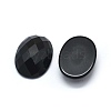 Natural Black Agate Cabochons G-O175-11-2