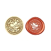 Christmas Series Wax Seal Brass Stamp Head AJEW-Z031-04G-24-1