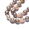 Natural Baroque Pearl Keshi Pearl Beads Strands PEAR-S019-06B-3