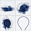 3 Sets 3 Colors Mesh Veil Hair Bands MRMJ-WR0001-05-3
