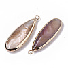 Natural Freshwater Shell Pendants X-SHEL-R047-03D-2