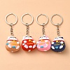 4Pcs PVC Cartoon Lucky Cat Doll Pendant Keychain KEYC-YW0001-10-2