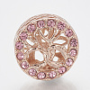 Alloy Rhinestone European Beads MPDL-Q209-056RG-01-1