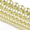 Dyed Glass Pearl Round Beads Strands HY-X0001-08-1