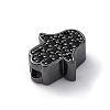 Brass Cubic Zirconia Beads KK-S510-43B-2